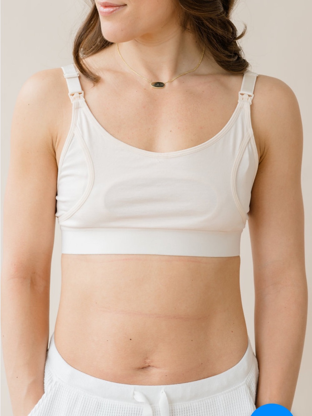Nursing Naturals Nursing Bralette - Cream - Picture 5 of 5